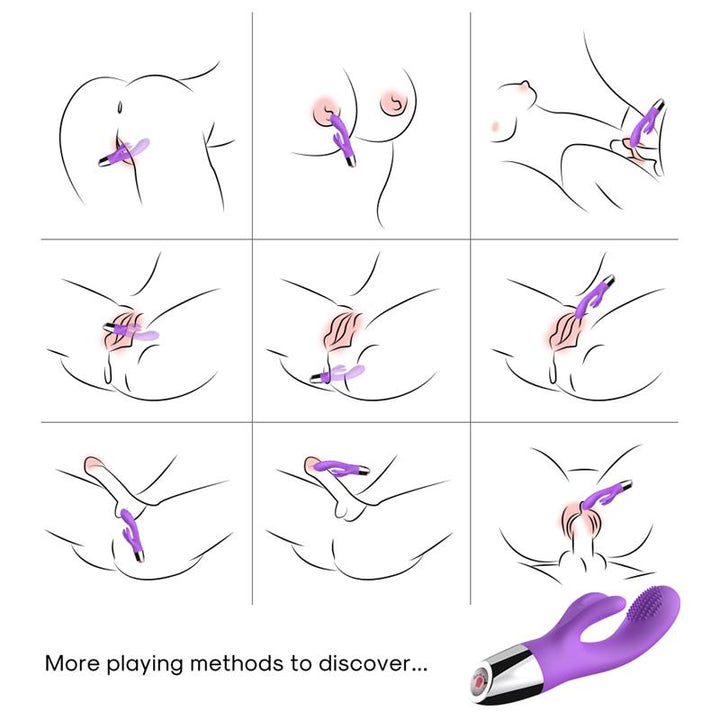 Rabbit Vibrator Flexible Purple