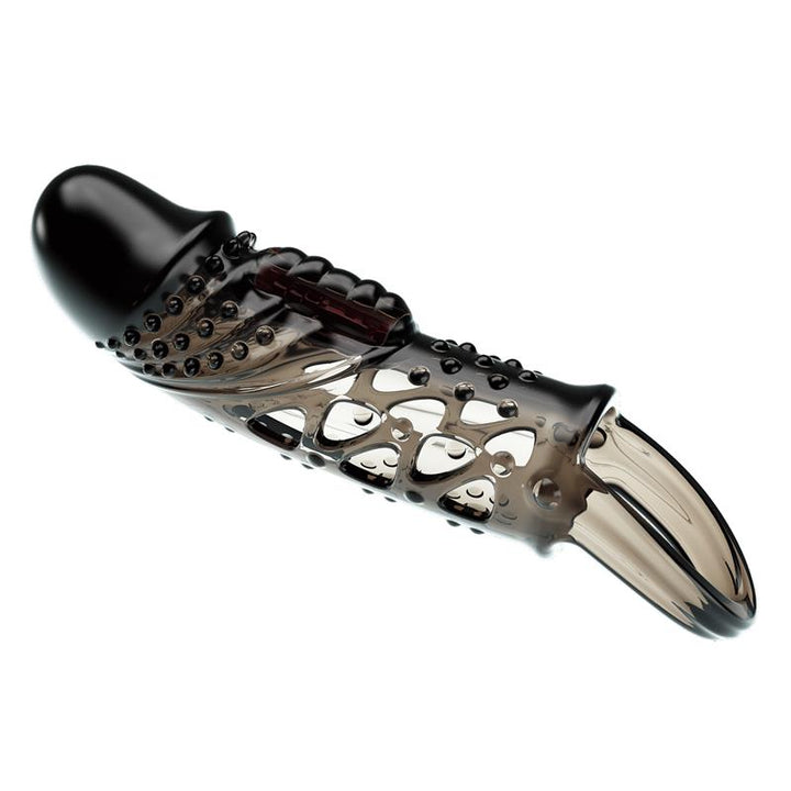 Penis sleeve with vibration Black