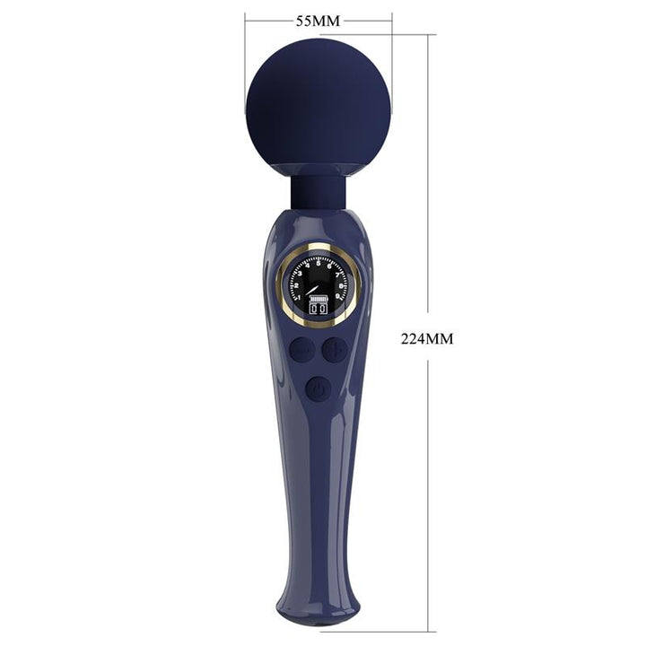Skyler Massager Wand with Digital Screen Blue