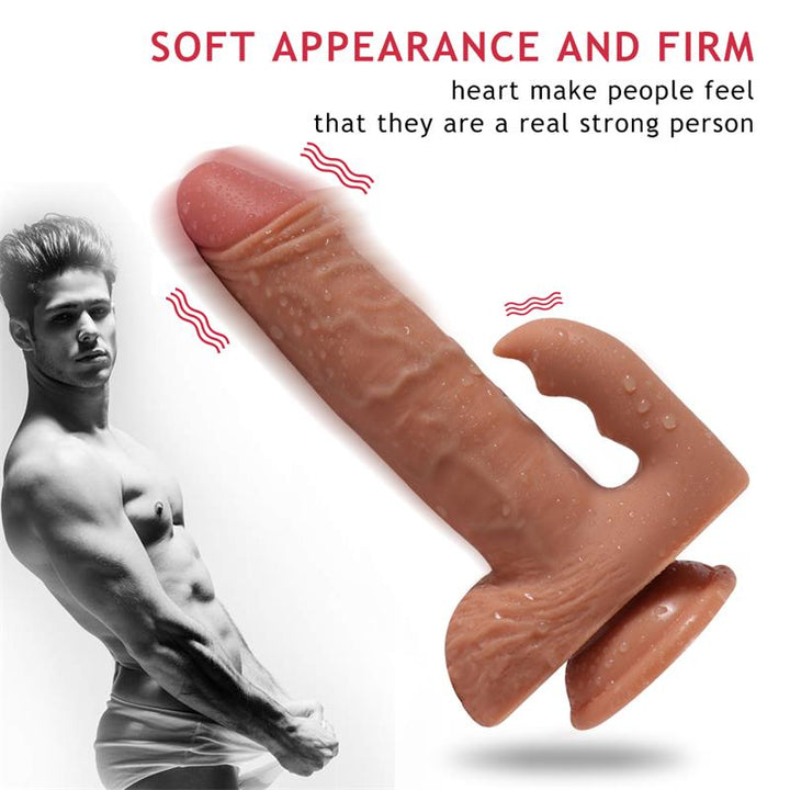 Austin Dildo with 10 Modes of Vibration and Clitoris Stimulator