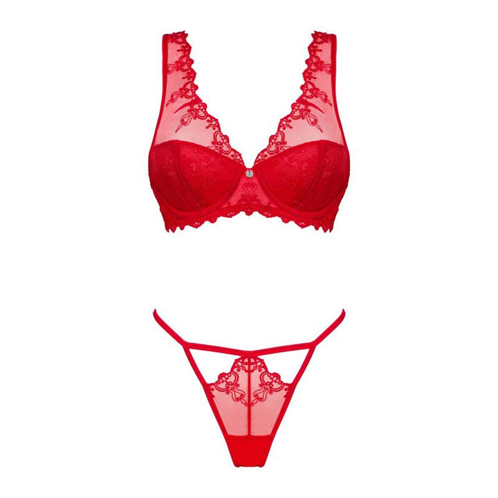 Lonesia Lace Bra Set With Thong