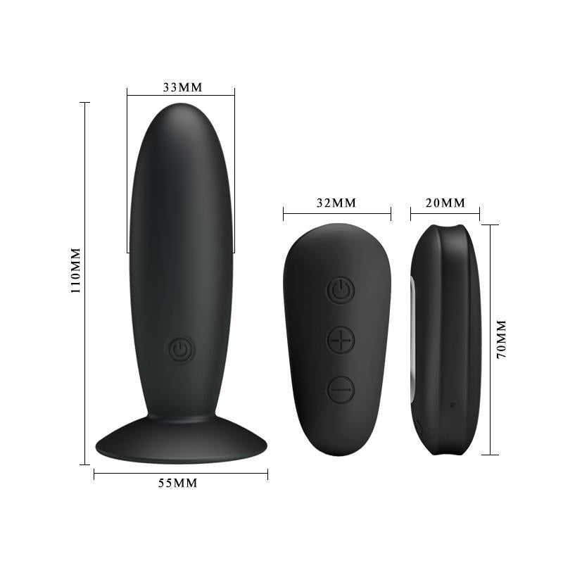 Vibrating Butt Plug with Remote control USB