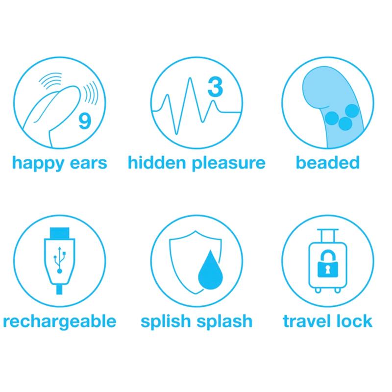 Vibe Rotator Beaded G Spot Purple