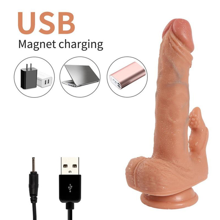 Julian Dildo with 20 Modes of Vibration and Clitoris Stimulator