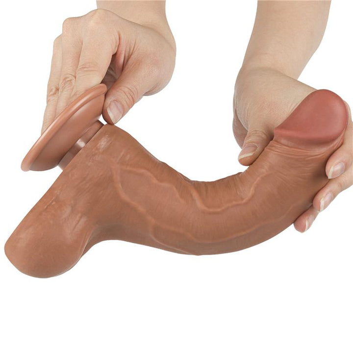 Dildo Sliding Skin 85 Brown