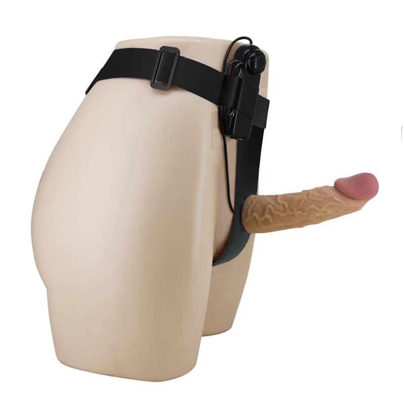 Draven Harness with Hollow Vibrating Dildo
