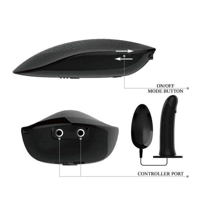 Vibrating Strap On with Hollow Dildo Vito