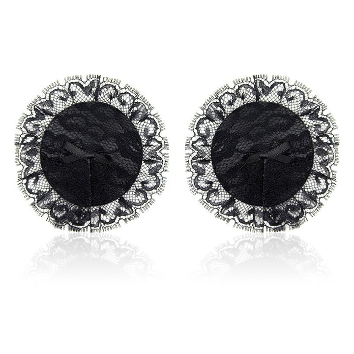 Nipple Covers with Lace Black