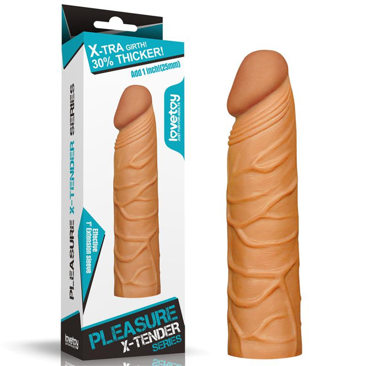 Penis Sleeve Pleasure X Tender Brown