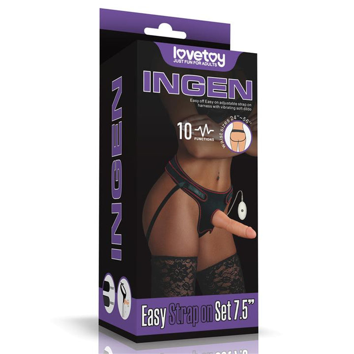 Strap on with Vibrating Dildo with Remote Control 75