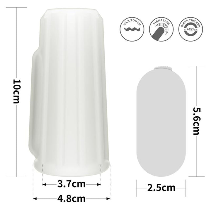 Vibrating Penis Sleeve Ridge Knights