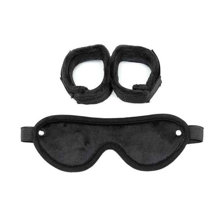 Hand Cuffs with Mask Adjustable Black