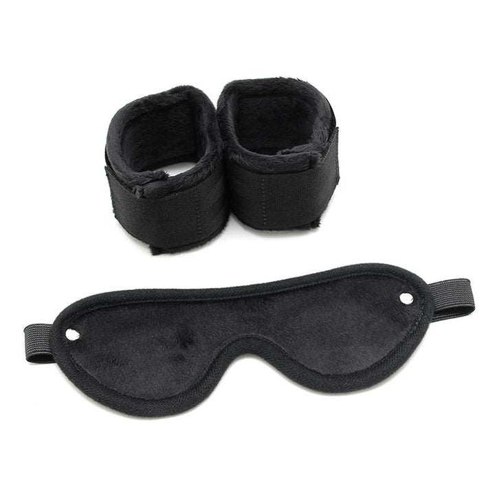 Hand Cuffs with Mask Adjustable Black
