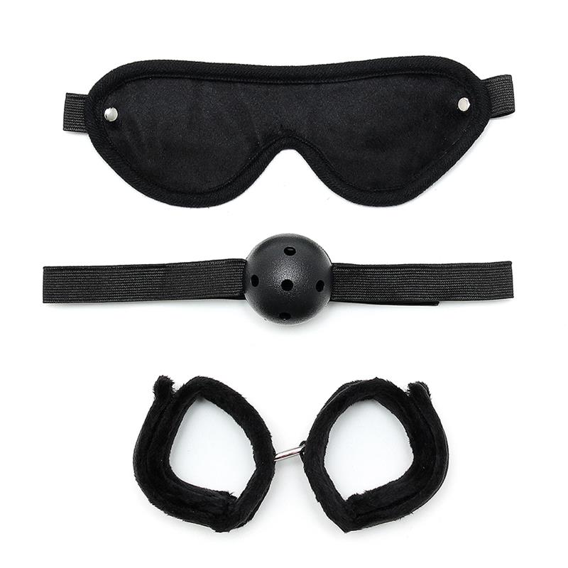 Bondage Set 3 Pieces Black