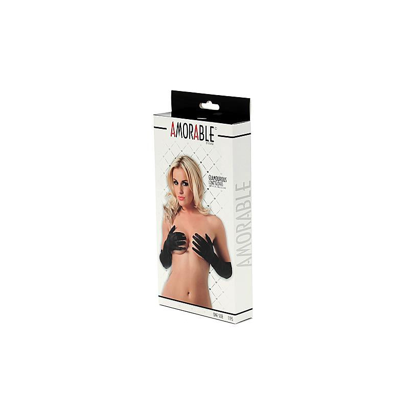 Long Gloves Black One Size