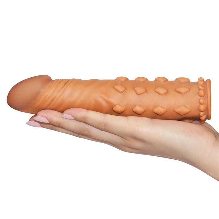 Penis Sleeve Add 2 Pleasure X Tender Brown