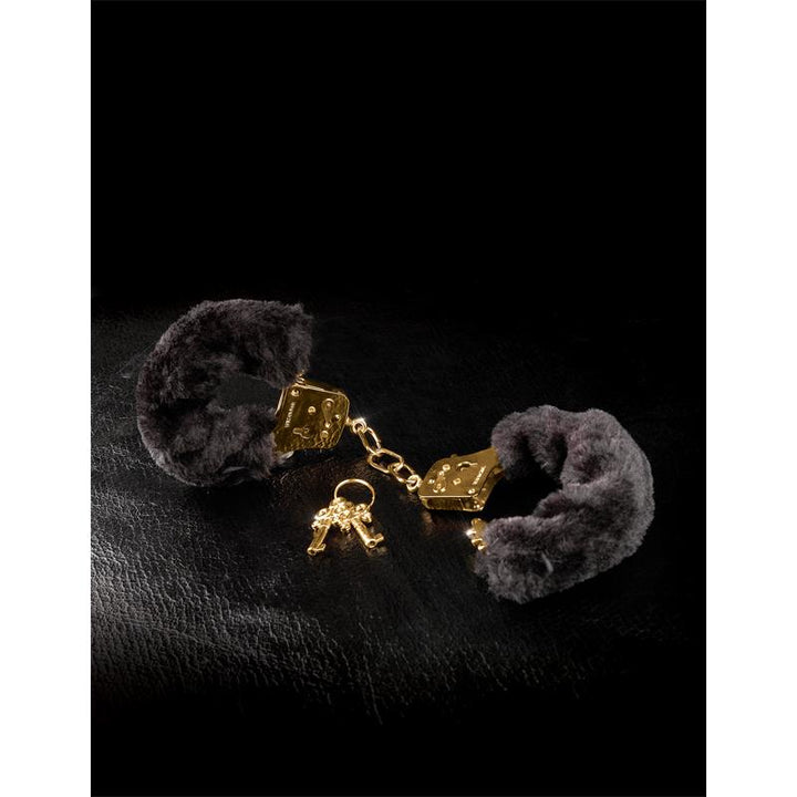 Fetish Fantasy Gold Deluxe Furry Cuffs Gold