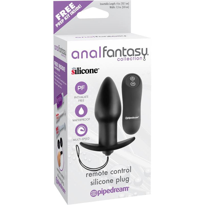 Vibrating Butt Plug Black