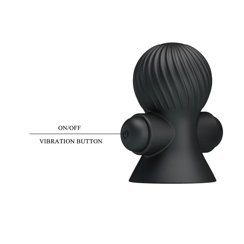 Nipple Sucker with Vibration Black