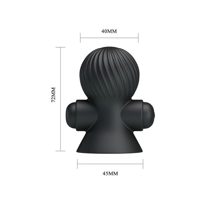 Nipple Sucker with Vibration Black