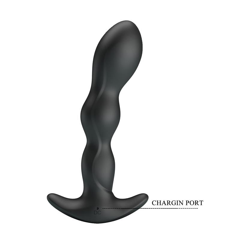 Yale Butt Plug with Vibration Black