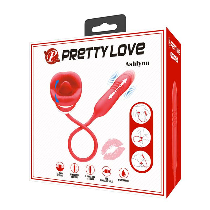 Mouth Vibrator with Licking and Thrusting Ashlyn
