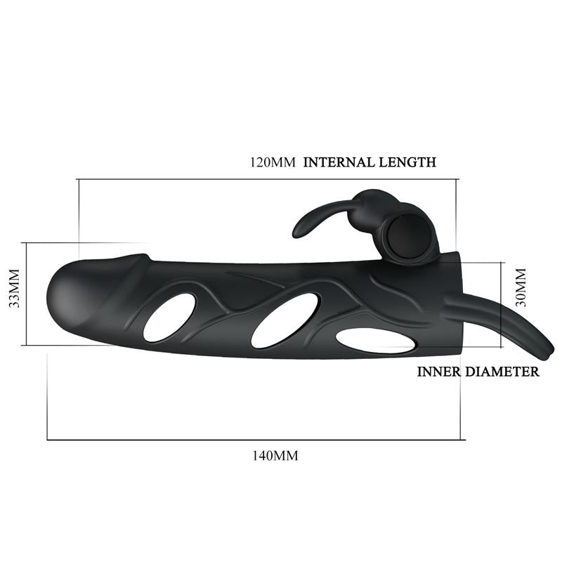 Penis Sleeve with Vibration 55