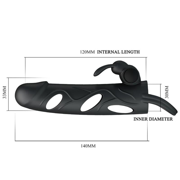 Penis Sleeve with Vibration 55