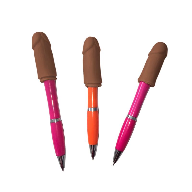 3 Pens with a Penis Shaped Tip