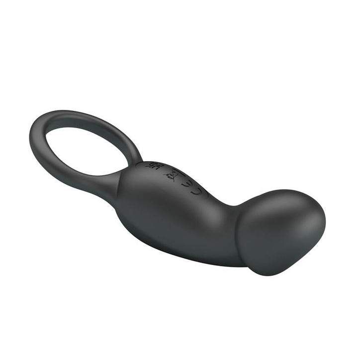 Trae Vibrating Cock Ring USB Black