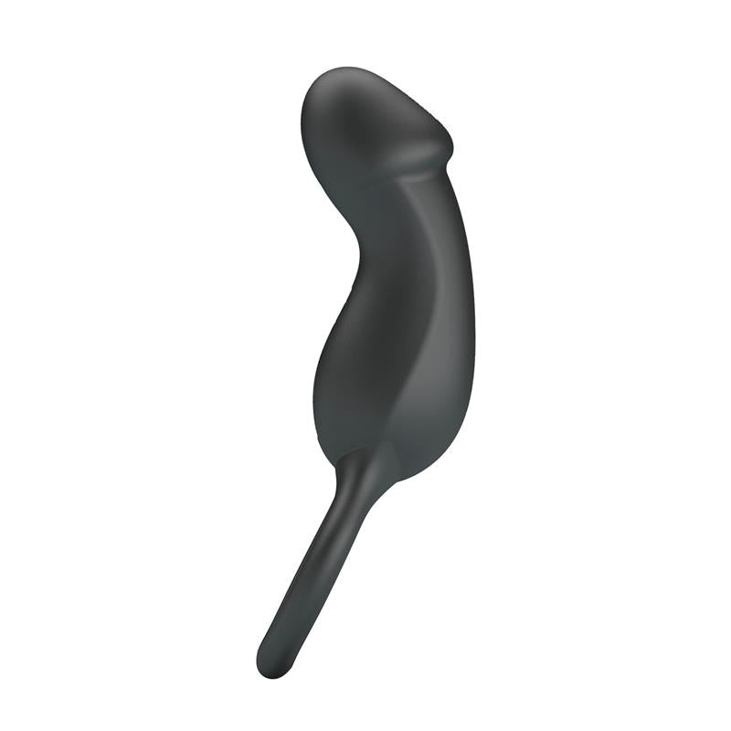 Trae Vibrating Cock Ring USB Black