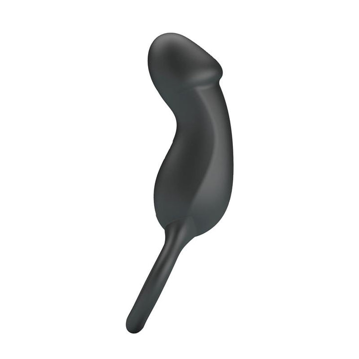Trae Vibrating Cock Ring USB Black