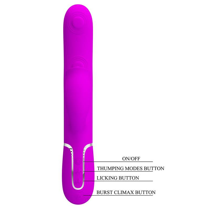 Gigi Vibrator Licking and Thumping Fuchsia