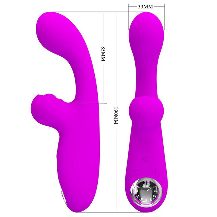 Skylar Bunny Vibrator and Thumping Fuchsia