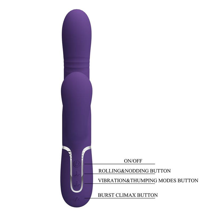 Mariana Vibrator 4 in 1 Silicone Purple