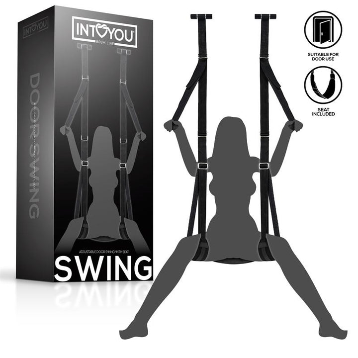 Adjustable Door Swing with Legs Support and Seat