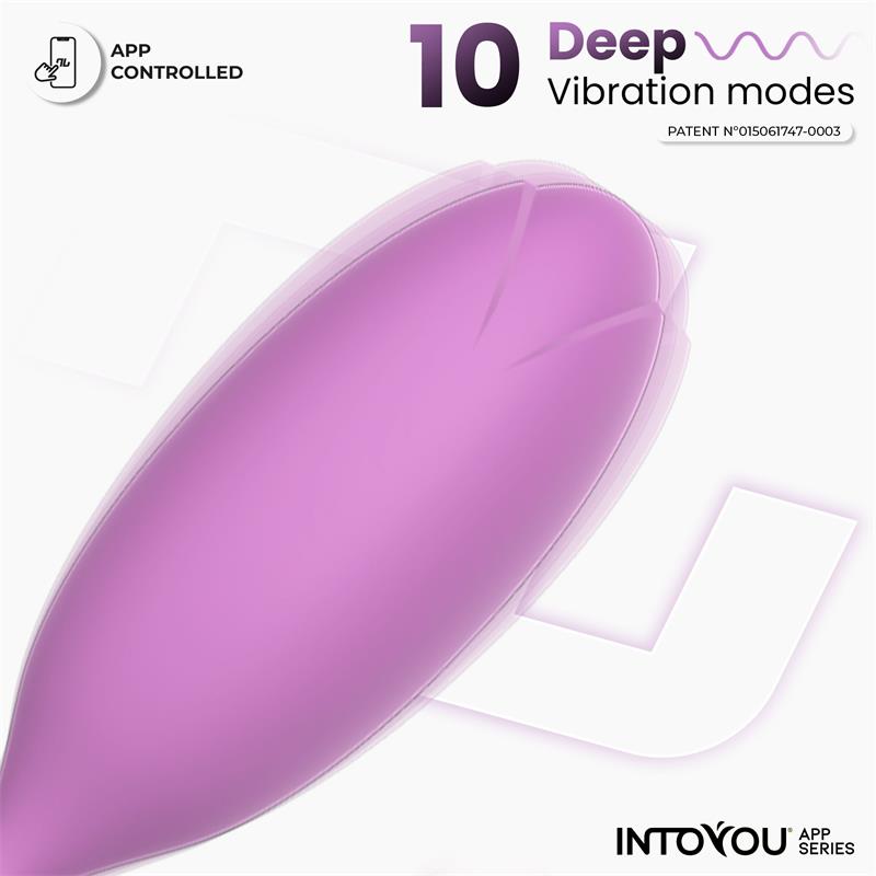 Logan Vibrating Egg with App Unibody Silicone Purple