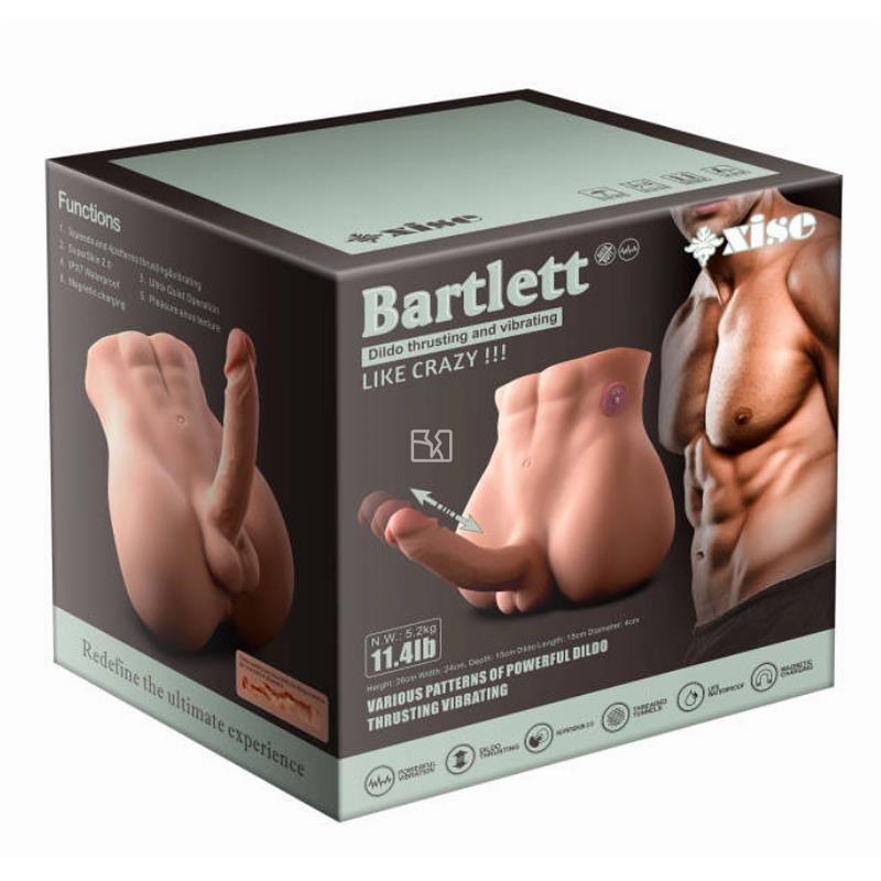 Batlett Dildo and Ass Thrusting and Vibrating Masturbator 52 kg