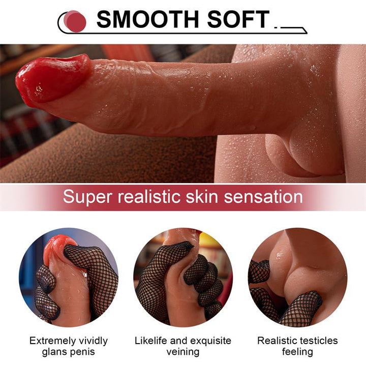Jason Dildo and Ass Masturbator with Thrusting and Vibrating 41 kg