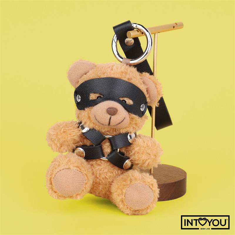 Bearly Keychain BDSM Teddy Bear with Chest Harness