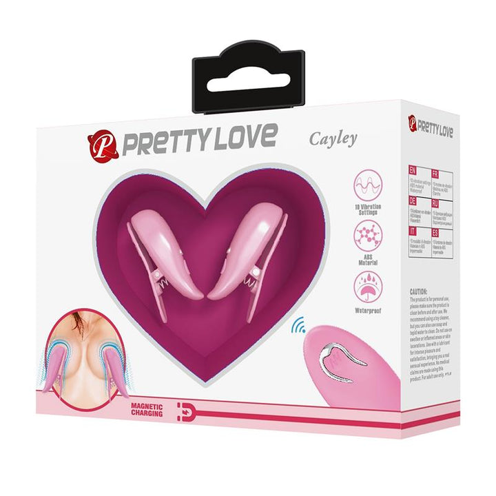 Cailey Nipple Clamps with Vibration and Remote