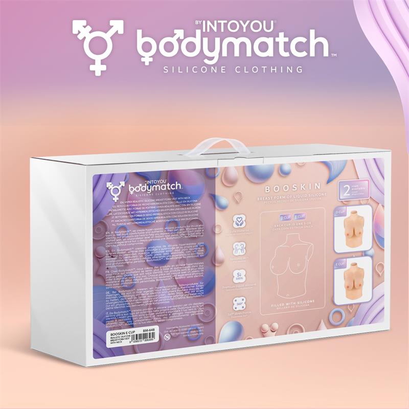 Booskin Realistic Breast Form E Cup Liquid Silicone
