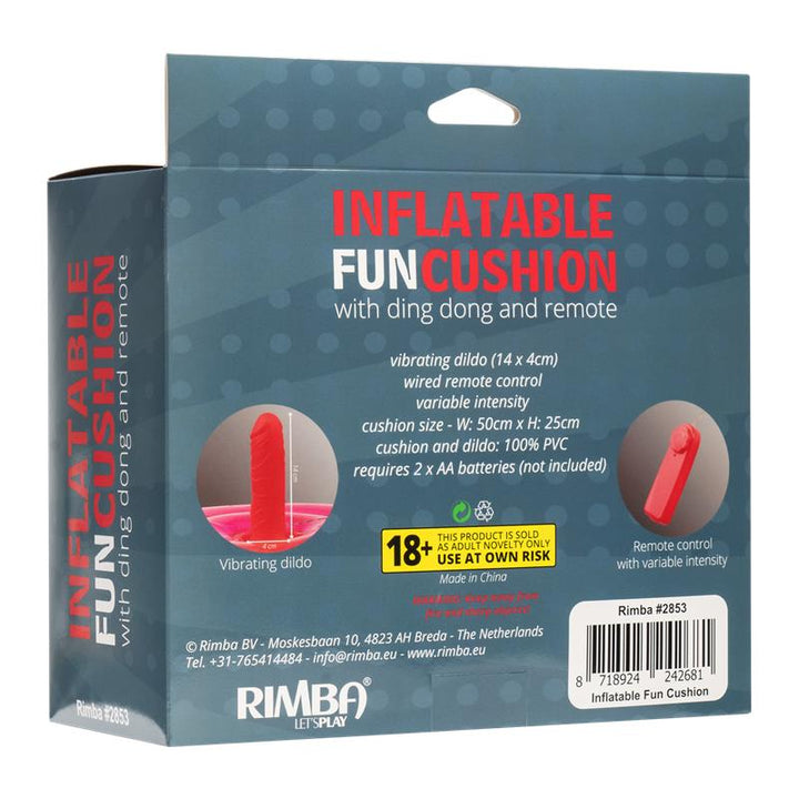 Inflatable Cushion with Vibrating Dildo and Rmote Ding Dong