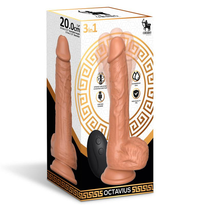 Octavius Dildo with Thrusting 360º Waving and Vibrating 78 20 cm