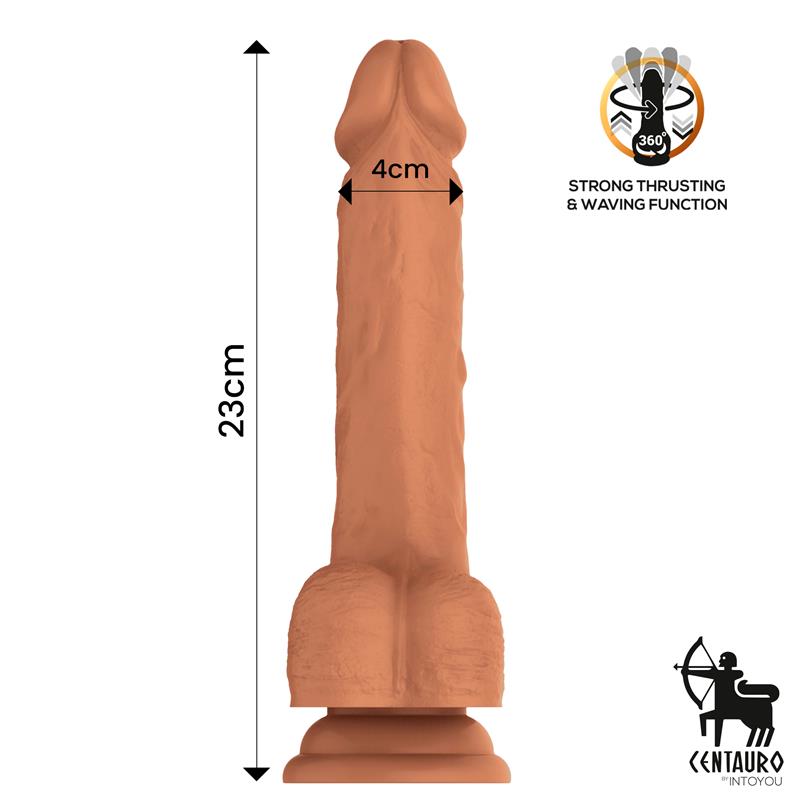 Quintus Dildo with Thrusting Waving and Vibration 9 23 cm