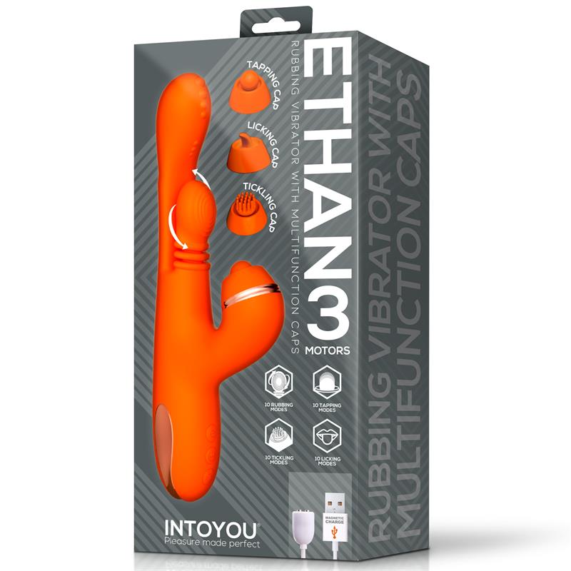 Ethan Vibrator 360º G spot Massage with Multifunction Caps