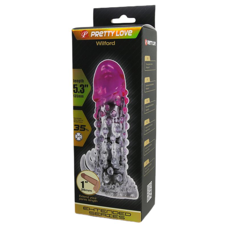 Wildford Penis Sleeve Pink and Clear
