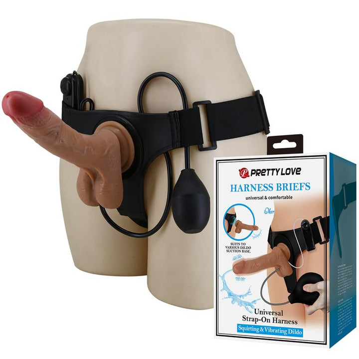 Oher Stra On with Vibration and Squirt Dildo