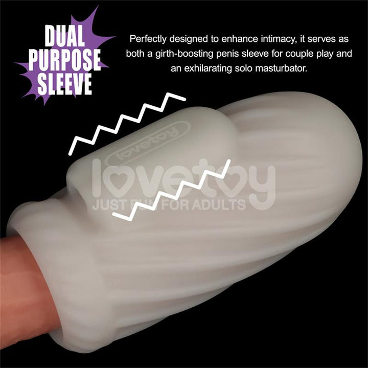Knights Ring Vibrating Dual Purpose Sleeve