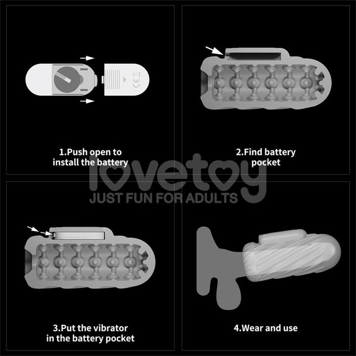 Knights Ring Vibrating Dual Purpose Sleeve